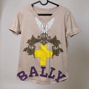 🔥 Vintage Bally Made in Italy V-Neck Tee 🔥